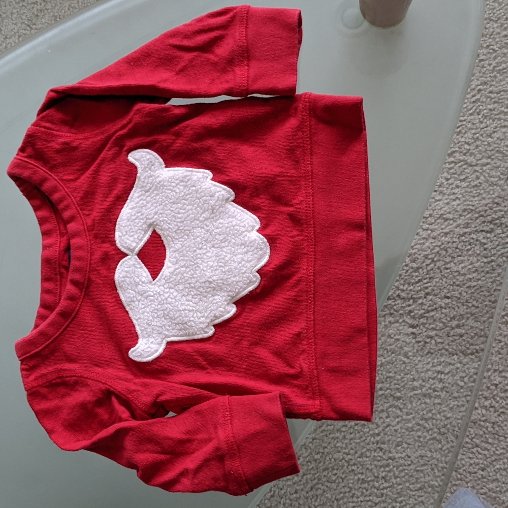Baby Gap, Red Santa Sweatshirt, 12-18 months